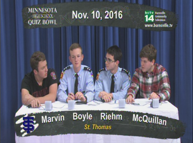 High School Quiz Bowl: St. Thomas Academy vs. Eagan