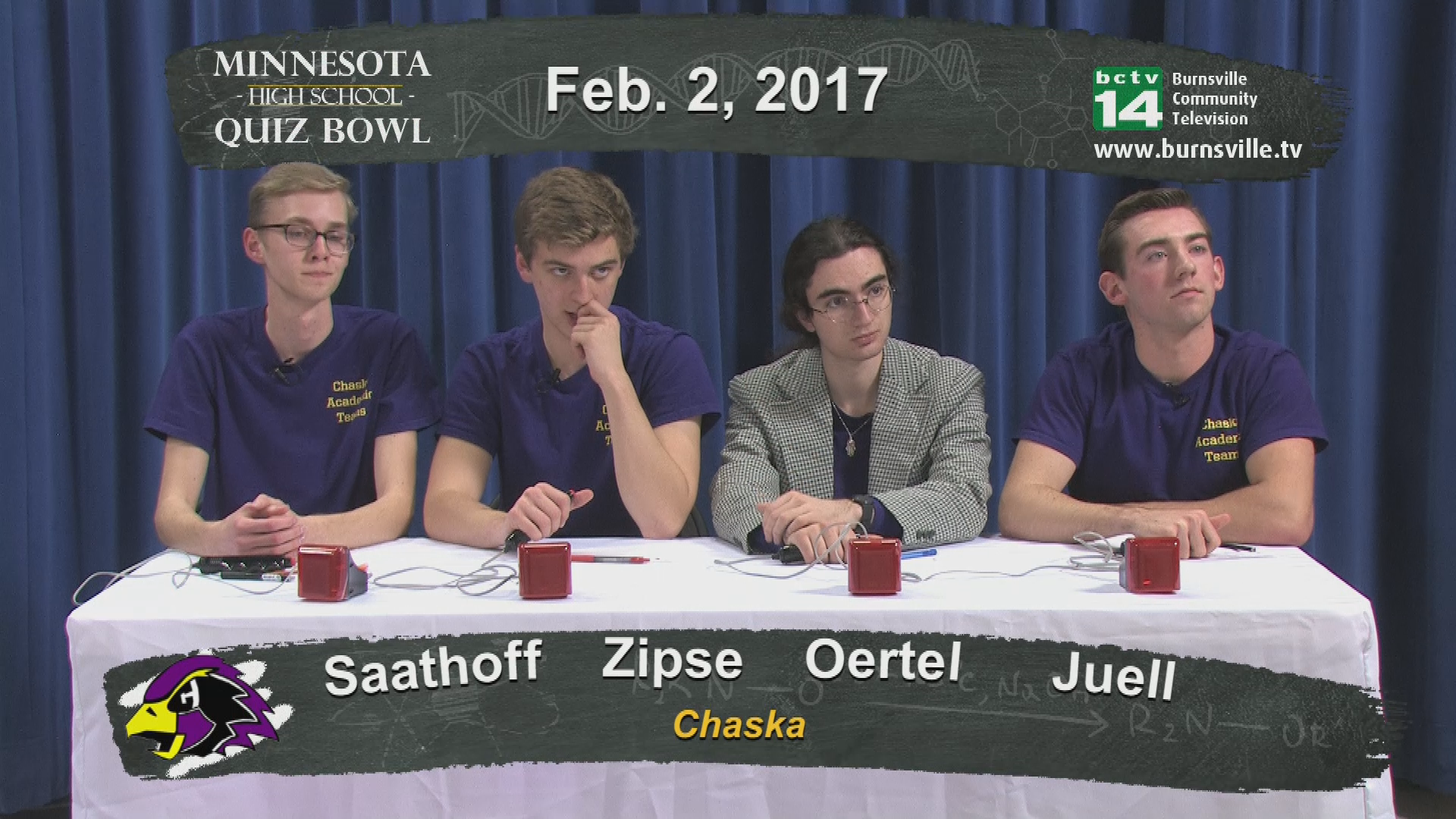 High School Quiz Bowl 2016: Chaska vs. Shakopee