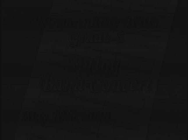 2010 Normandale Hills Gr. 5 Band Concert