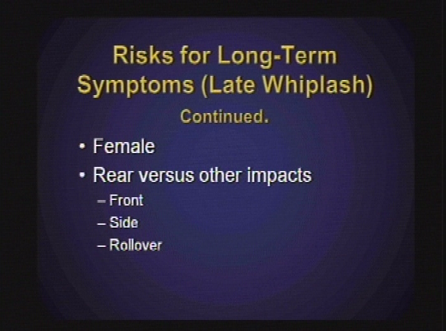 House Call: Risk Analysis Late Effects #1
