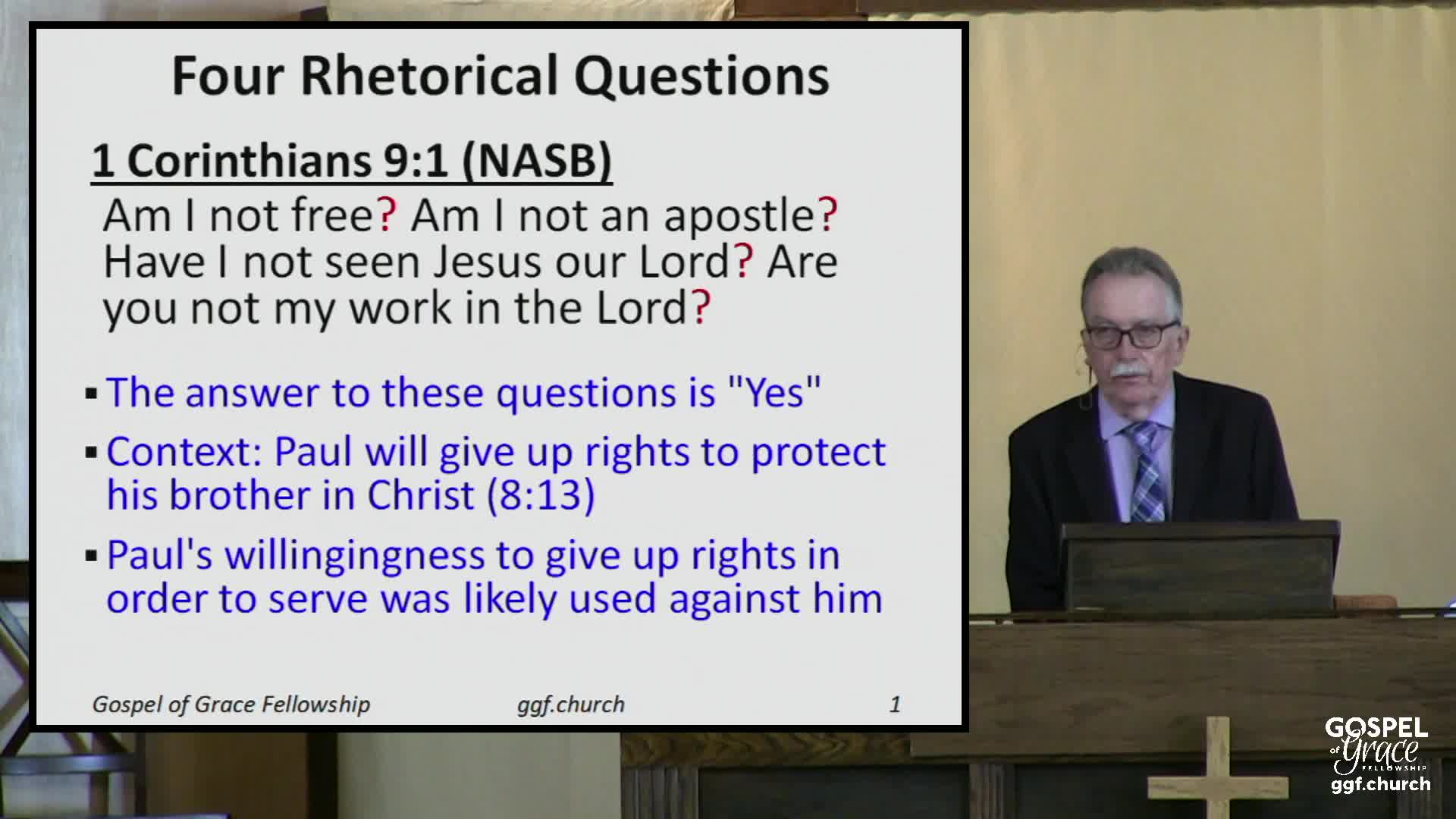 Gospel of Grace Fellowship Church - 10/08/2023