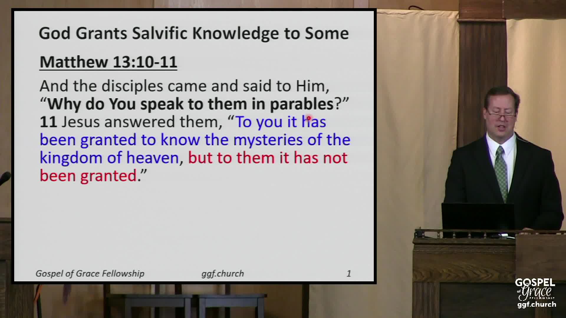 Gospel of Grace Fellowship Church - 11/10/2024