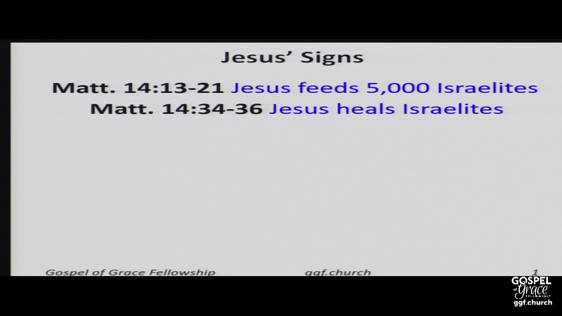 Gospel of Grace Fellowship Church 07/06/2025