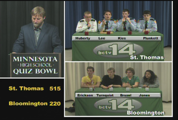 High School Quiz Bowl - St. Thomas Academy vs. Bloomington