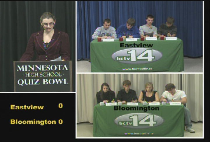 High School Quiz Bowl - Eastview vs. Bloomington
