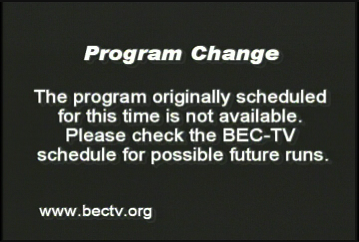 Viewer Alert: Program Not Available