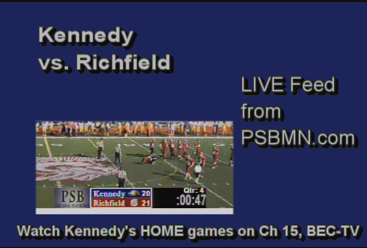 Football: Kennedy at Richfield - PSB Production