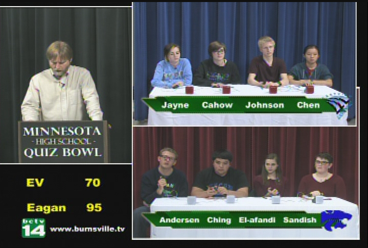 High School Quiz Bowl - Eastview vs. Eagan
