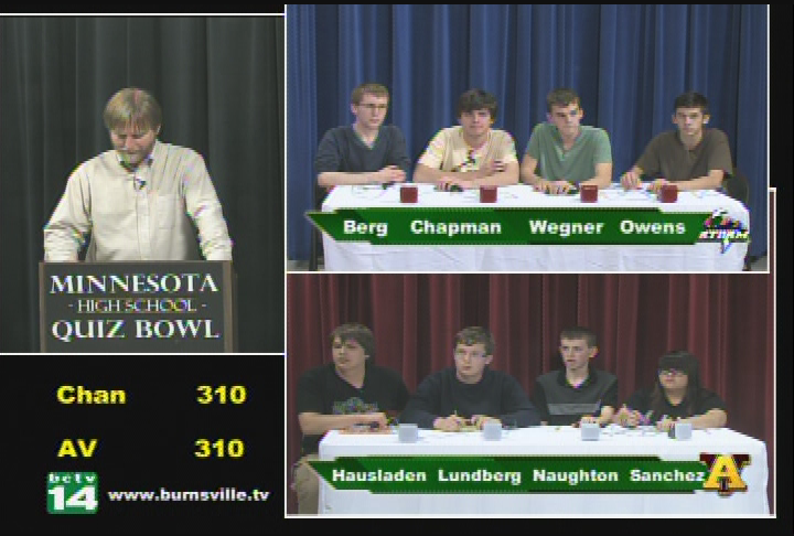 High School Quiz Bowl - Chanhassen vs. Apple Valley