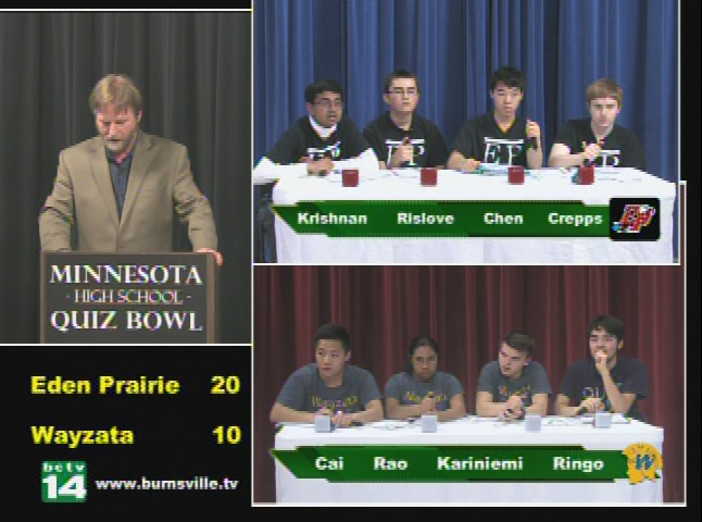 High School Quiz Bowl - Eden Prairie vs. Wayzata