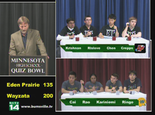 High School Quiz Bowl - Eden Prairie vs. Wayzata