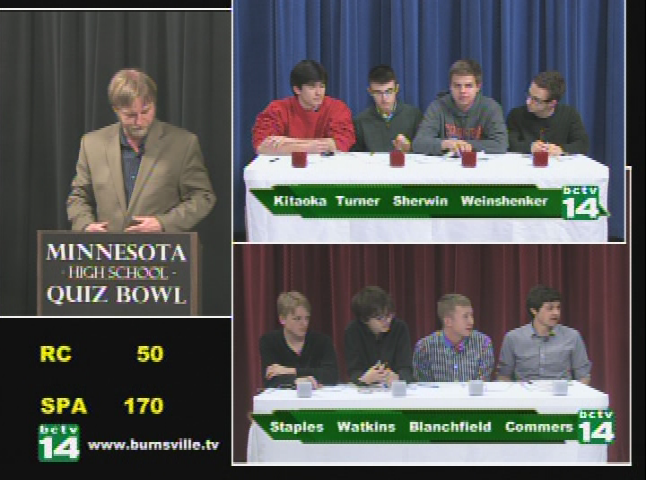 High School Quiz Bowl - Rochester vs. St. Paul Academy